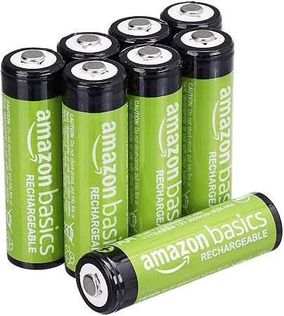 Piles rechargeables AA, lot de 8, 2000 mAh